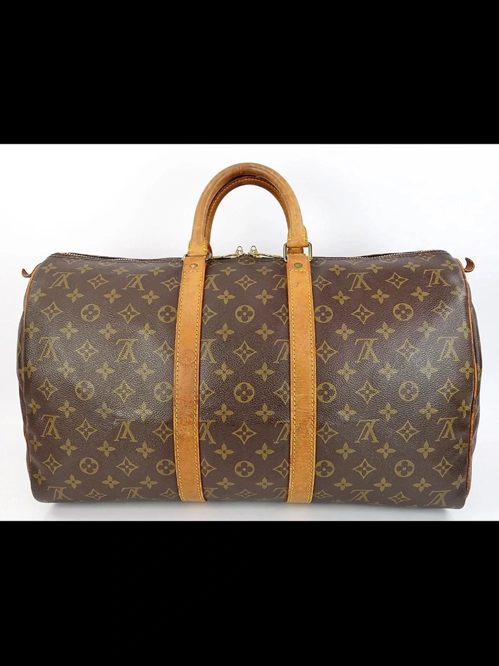 Louis Vuitton Monogram Canvas Duffle Bag in Brown and Tan